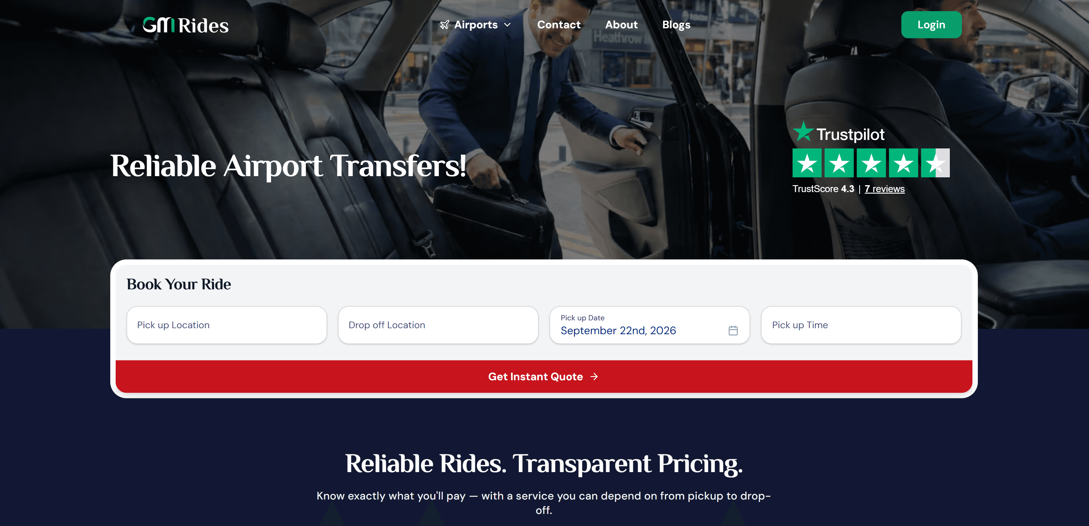 GM Rides website screenshot